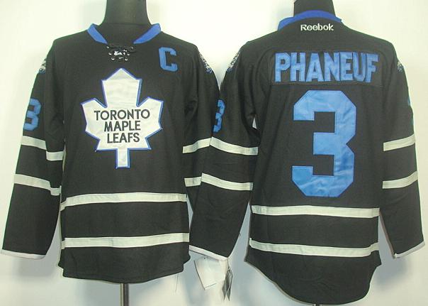 Cheap Toronto Maple Leafs 3 Dion Phaneuf Black Ice NHL Jerseys For Sale