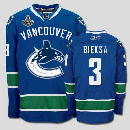 Cheap Vancouver Canucks 3 Kevin Bieksa Blue 2011 Stanley Cup Jersey For Sale