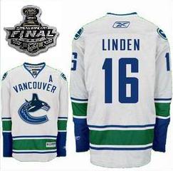Cheap Vancouver Canucks 16 Trevor Linden White Home NHL 2011 Stanley Cup Jersey For Sale