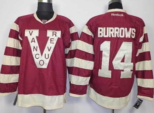 Cheap Vancouver Canucks 14 Alexandre Burrows Red NHL Jerseys For Sale