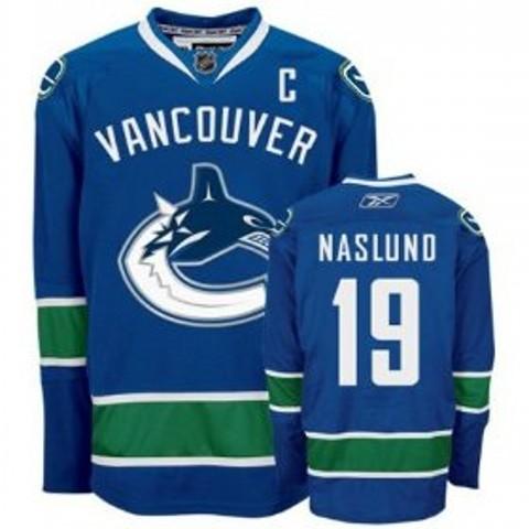 Cheap Vancouver Canucks 19 Markus Naslund blue Jersey For Sale