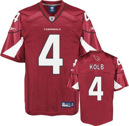 Cheap Arizona Cardinals 4 Kevin Kolb Red NFL Jerseys For Sale