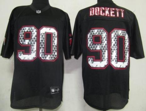 Cheap Arizona Cardicals 90 Dockett Black United Sideline Jerseys For Sale