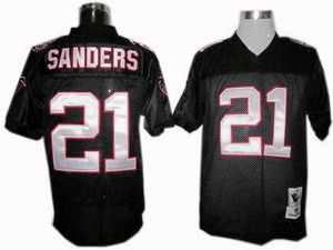 Cheap Atlanta Falcons 21 Deion Sanders jersey black For Sale