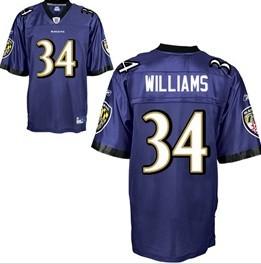 Cheap Baltimore Ravens 34 Ricky Williams Purple Jersey For Sale