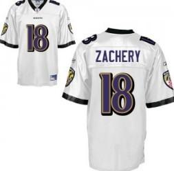 Cheap Baltimore Ravens 18 Terrell Zachery White Jersey For Sale
