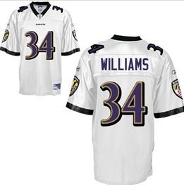 Cheap Baltimore Ravens 34 Ricky Williams White Jersey For Sale