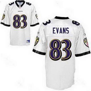 Cheap Baltimore Ravens 83 Lee Evans White NFL Jersey For Sale