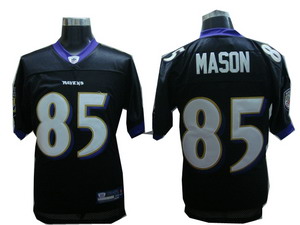 Cheap Baltimore Ravens 85 Derrick Mason black Jerseys For Sale