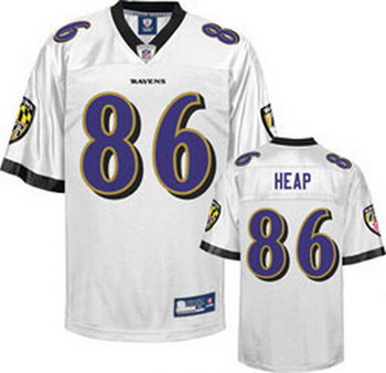 Cheap Baltimore Ravens 86 Todd Heap White Jerseys For Sale