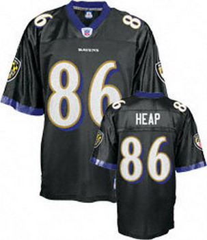 Cheap Baltimore Ravens 86 Todd Heap Black Jerseys For Sale