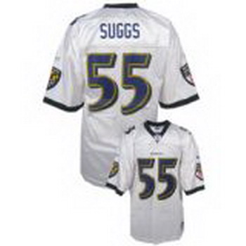 Cheap Baltimore Ravens 55 Terrell Suggs white Jerseys For Sale
