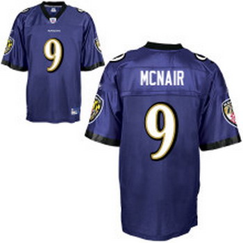 Cheap Baltimore Ravens 9 Steve McNair Purple Jersey For Sale