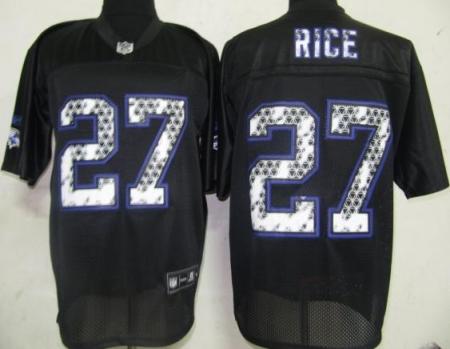 Cheap Baltimore Ravens 27 Rice Black United Sideline Jerseys For Sale
