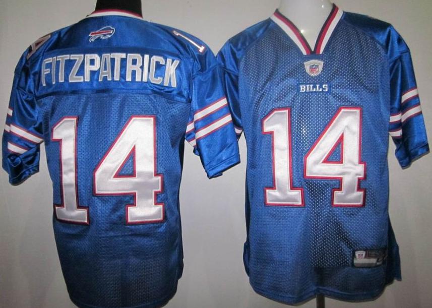Cheap Biffalo Bills 14 Fitzpatrick Blue NFL Jersey For Sale