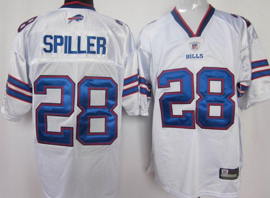 Cheap Buffalo Bills 28 Spiller 2011 White Jersey For Sale