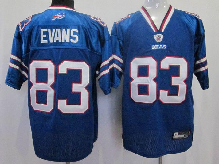 Cheap Buffalo Bills 83 Evans Blue Jersey For Sale