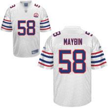 Cheap Buffalo Bills 58 Aaron Maybin White 50th Jersey For Sale