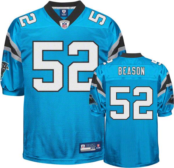 Cheap Carolina Panthers 52 Jon Beason Light Blue NFL Jersey For Sale