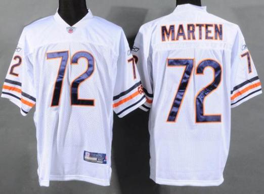 Cheap Chicago Bears 72 James Marten White NFL Jerseys For Sale
