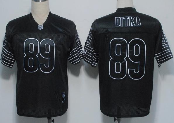Cheap Chicago Bears 89 DITKA Black NFL Jerseys For Sale