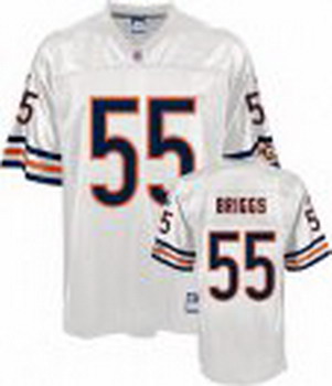 Cheap Chicago Bears 55 Lance BRIGGS white Jersey For Sale