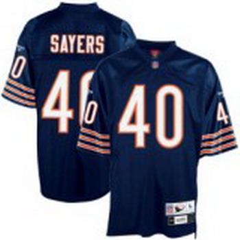 Cheap Chicago Bears 40 SAYERS blue throwback Jersey For Sale