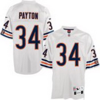 Cheap Chicago Bears 34 Walter Payton white throwback jerseys For Sale