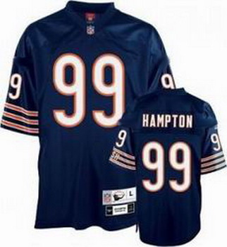 Cheap jerseys Chicago Bears 99 HAMPTON blue throwback jerseys For Sale
