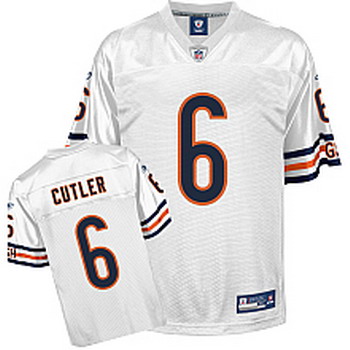 Cheap Chicago Bears 6 Jay Cutler White Jersey For Sale