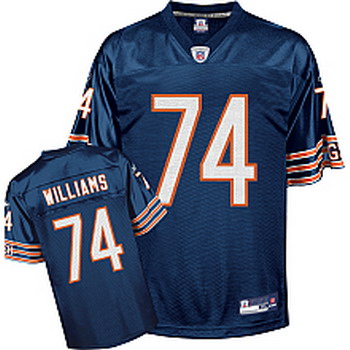 Cheap Chicago Bears 74 Chris Williams Pick blue Jersey For Sale