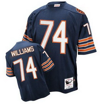 Cheap Chicago Bears 74 Chris Williams blue throwback jerseys For Sale