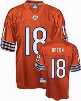 Cheap Chicago Bears 18 Kyle Orton orange Jersey For Sale
