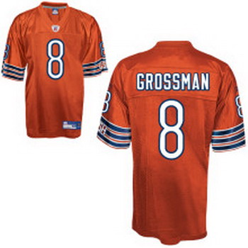 Cheap Chicago Bears 8 Rex Grossman orange Jersey For Sale