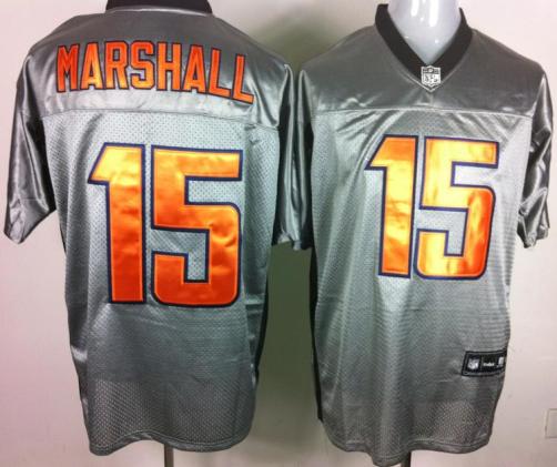 Cheap Chicago Bears #15 Marshall Grey Shadow NFL Jerseys For Sale