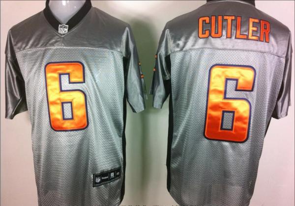 Cheap Chicago Bears 6# Jay Cutler Grey Shadow NFL Jerseys For Sale