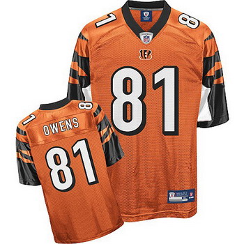Cheap Cincinnati Bengals 81 Terrell Owens Orange Jerseys For Sale