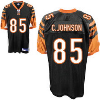 Cheap Cincinnati Bengals 85 Chad Johnson black Jersey For Sale