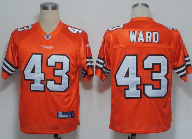 Cheap Cleveland Browns 43 T.J Ward Orange NFL Jerseys For Sale
