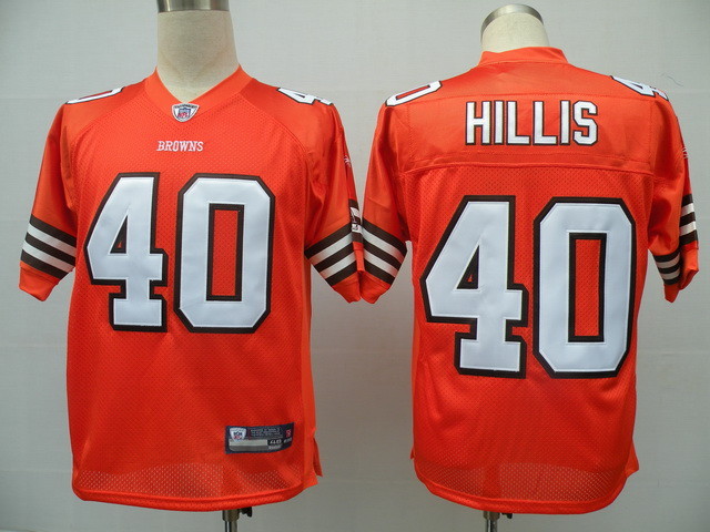 Cheap Cleveland Browns 40 Peyton Hillis Orange NFL Jerseys For Sale