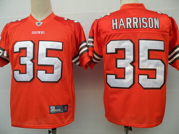 Cheap Cleveland Browns 35 Jerome Harrison orange Jerseys For Sale