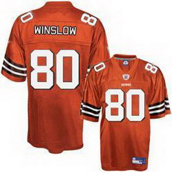 Cheap Cleveland Browns 80 Kellen Winslow Orange Football Jersey For Sale