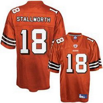 Cheap Browns 18 Donte Stallworth orange Football Jersey For Sale