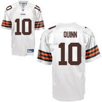 Cheap Cleveland Browns 10 Brady Quinn White Jersey For Sale