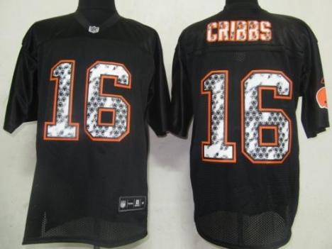 Cheap Cleveland Browns 16 Cribbs Black United Sideline Jerseys For Sale