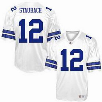 Cheap jerseys Dallas Cowboys 12 R Staubach white throwback Jersey For Sale