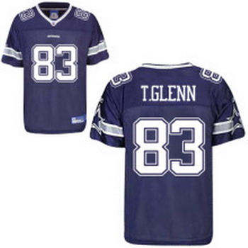 Cheap Dallas Cowboys 83 Terry Glenn Blue Jersey For Sale