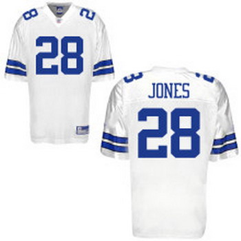 Cheap Dallas Cowboys 28 Felix Jones White Jersey For Sale