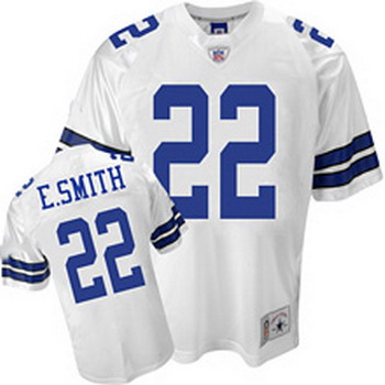 Cheap Dallas Cowboys 22 E.Smith White Jersey For Sale