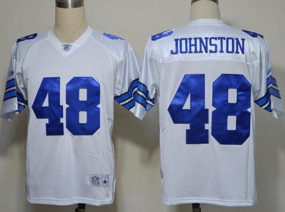 Cheap Dallas Cowboys #48 Legends Daryl Johnston White NFL Jerseys For Sale